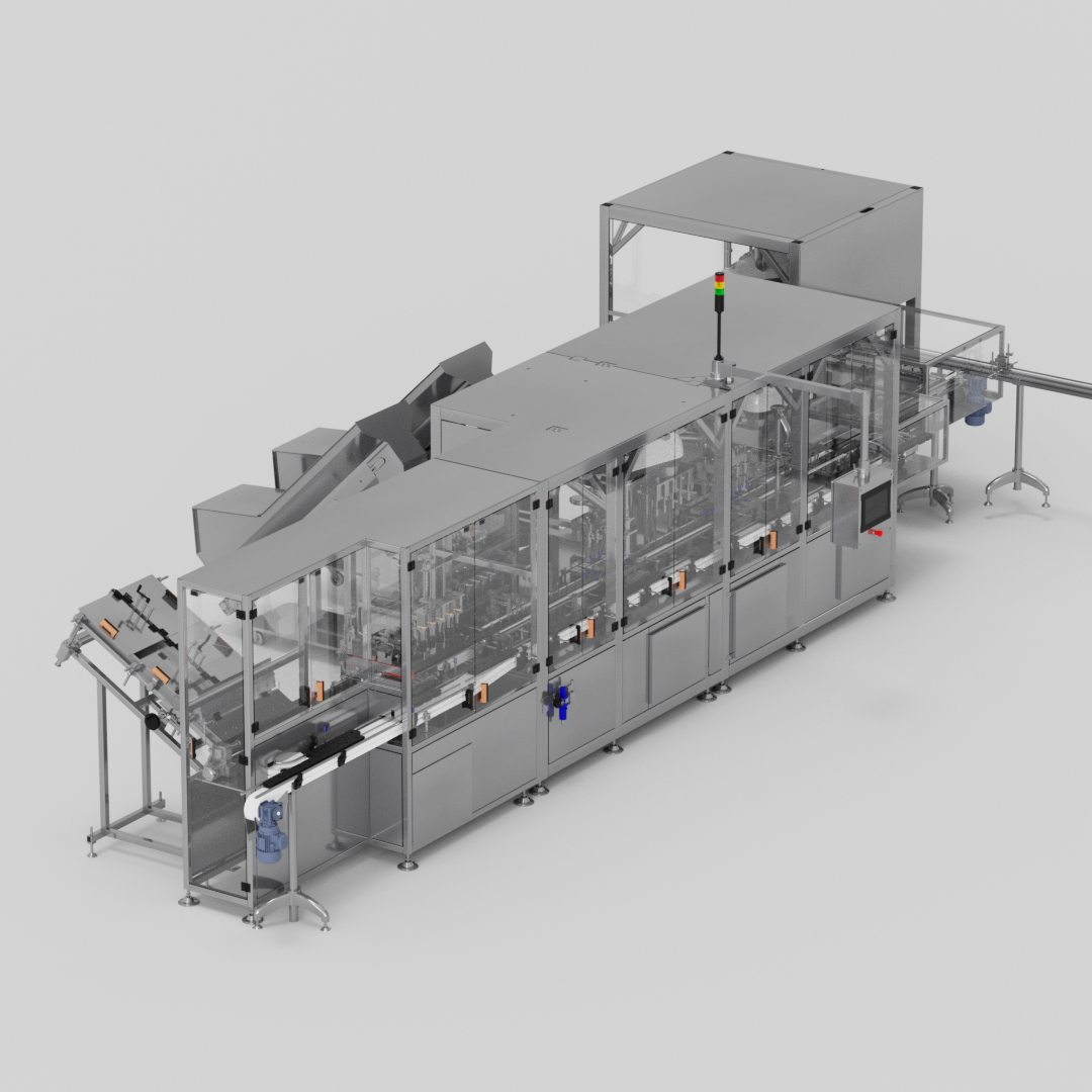 Filling, capping and labelling machine with final conformity check