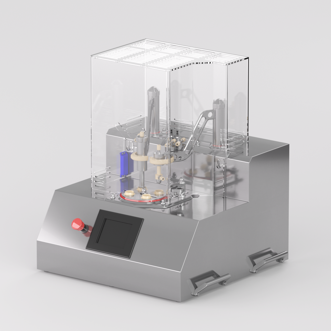 Machine compacte de remplissage bouchage de seringues et flacons semi automatique