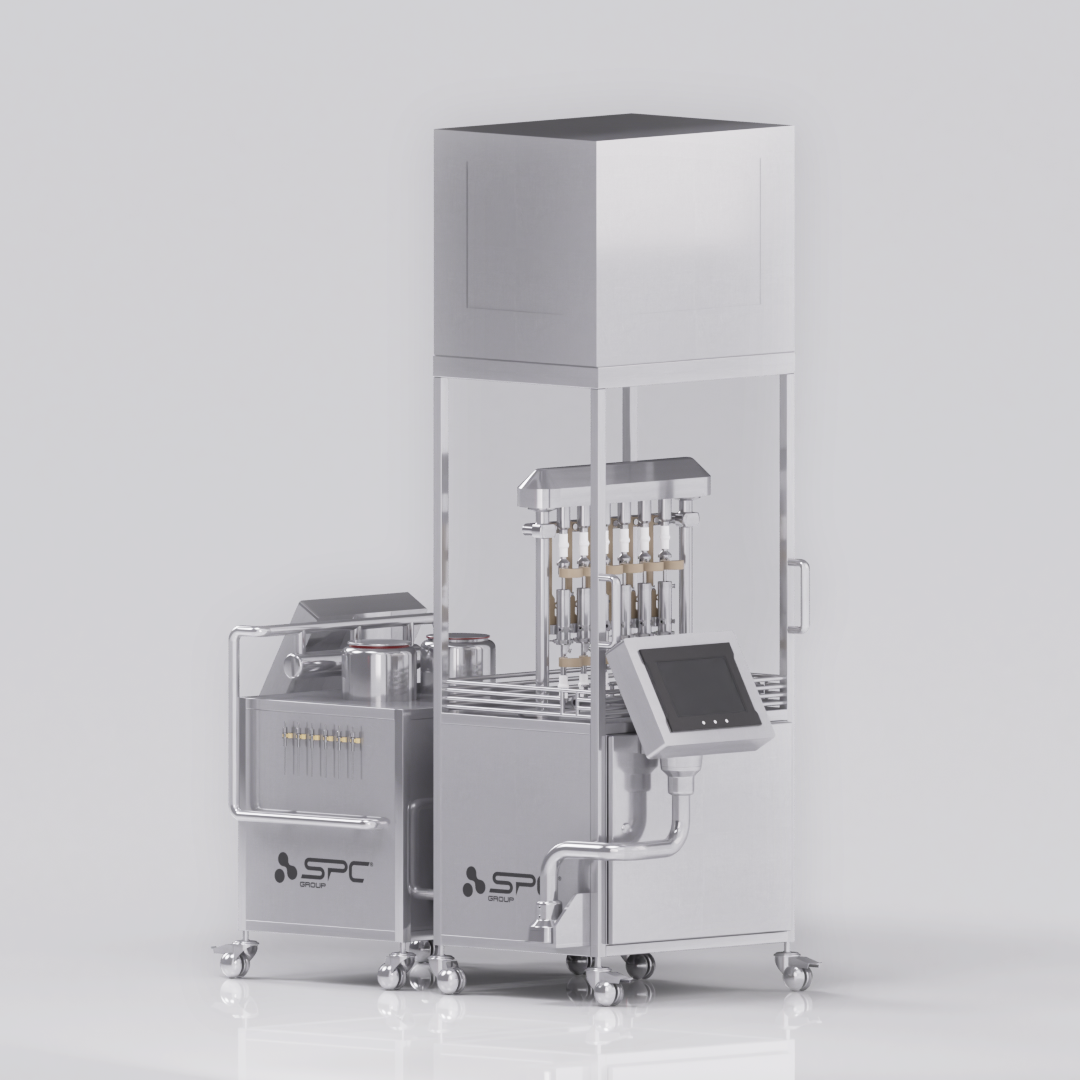 Chariot mobile et Plug & Play pour le remplissage et le nettoyage en place