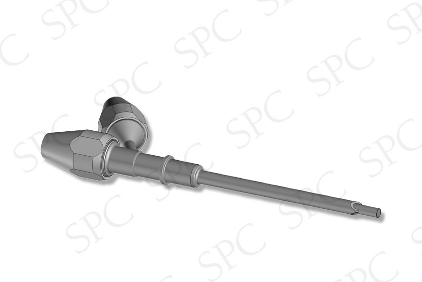 Aiguille de remplissage azotage pour machine B+S WSD Ø5.5x4.5 bout droit